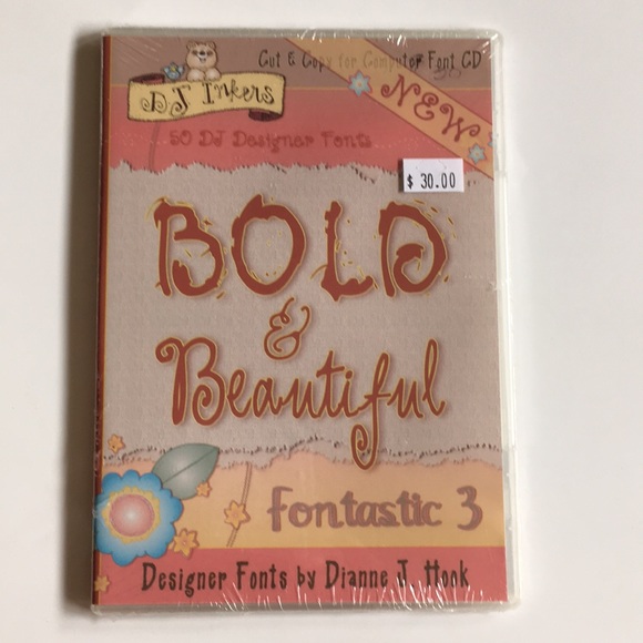 DJ Inkers Bold & Beautiful Fontastic 3 - font CD - Picture 2 of 3